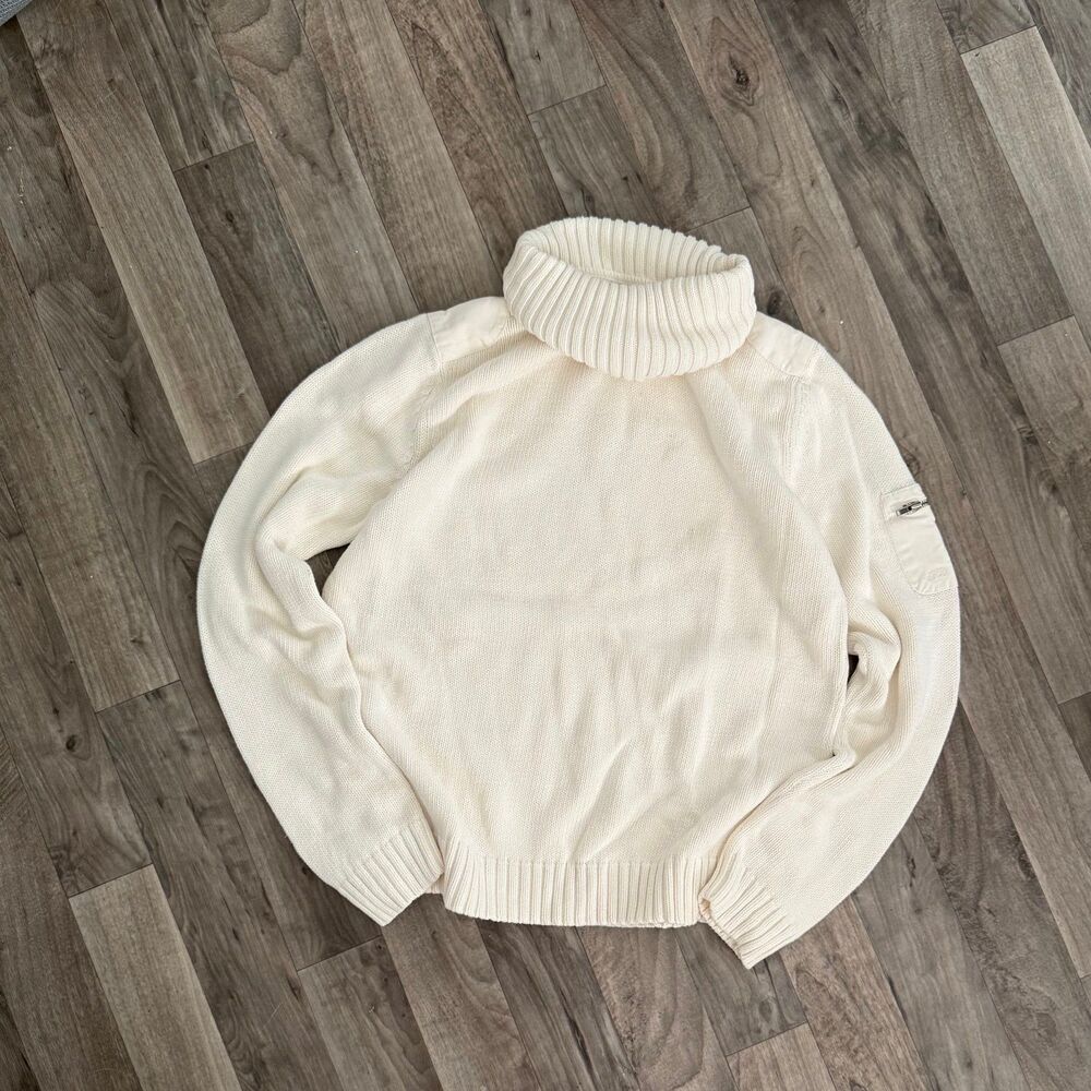 Vintage IZOD beige Turtleneck cotton Sweater